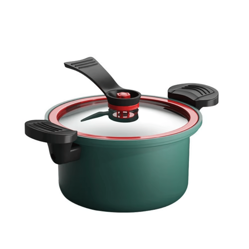 3.5L Micro Pressure Stew Pot with Glass Lid