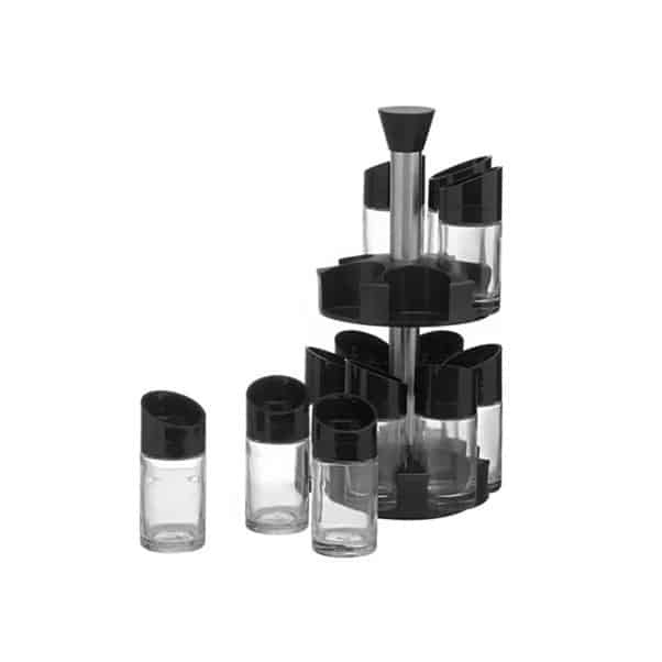 Rotating Spice Rack — 12-Jar 2-Tier Set