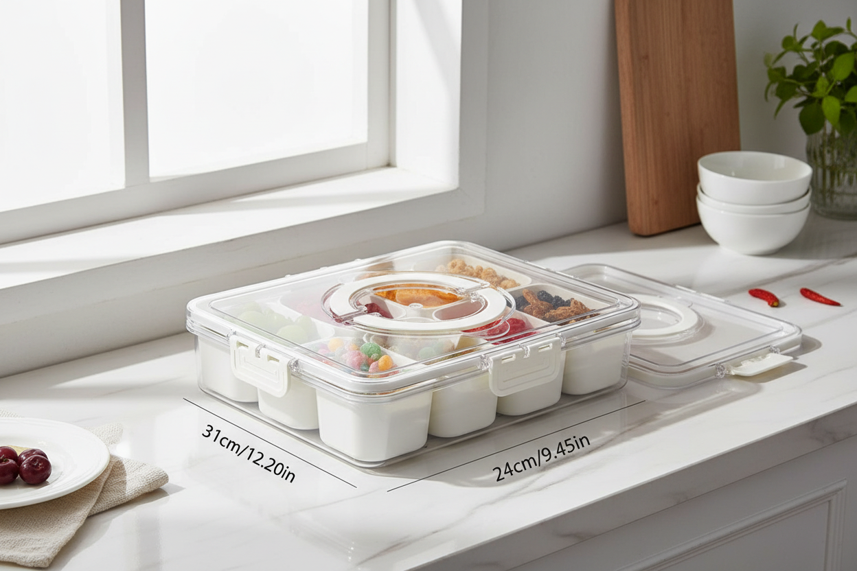 8 Compartment Food Storage Box