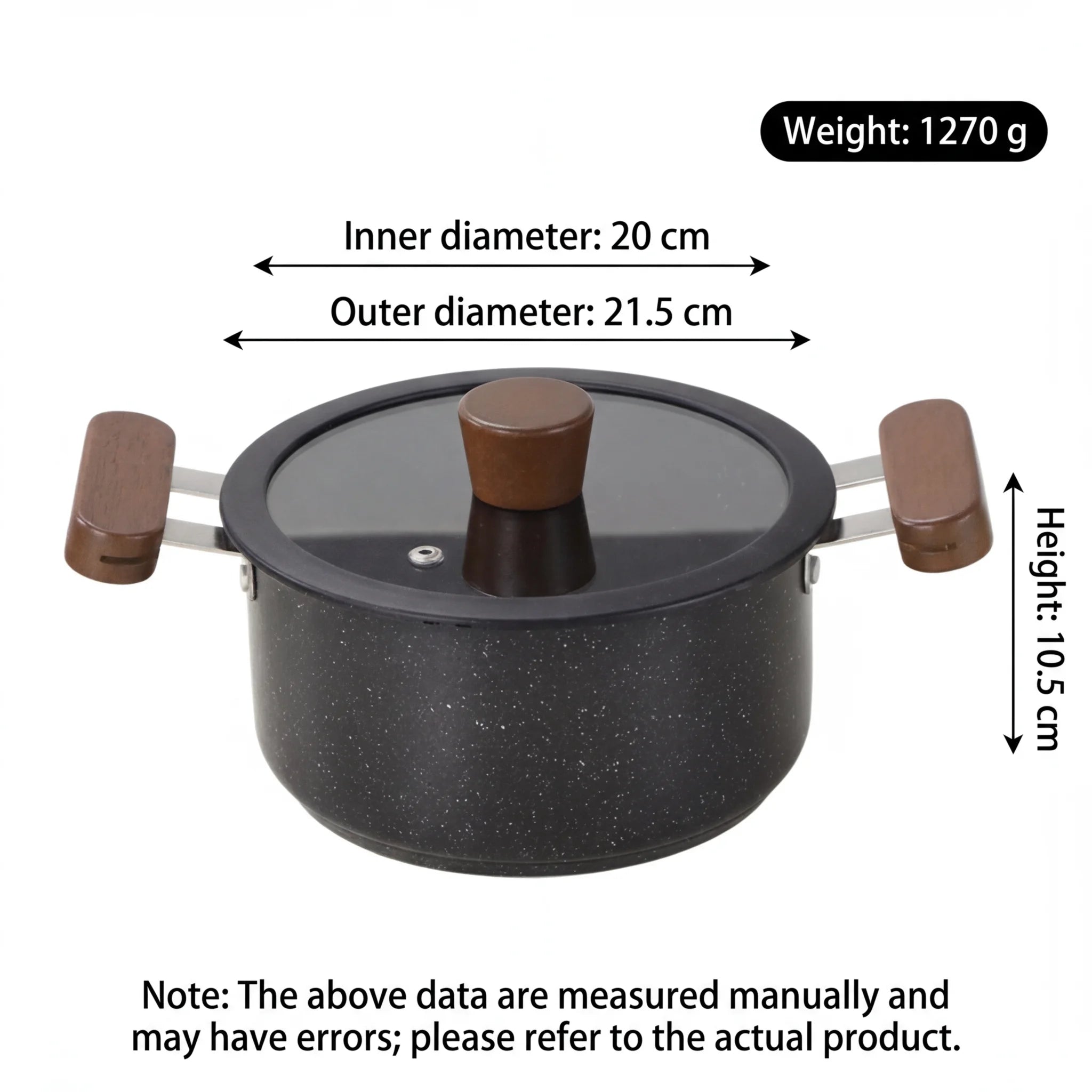 10-Piece Non-Stick Cookware Set with Glass Lids