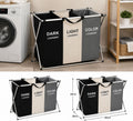 3-Section Foldable Laundry Sorter
