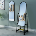 Arch Full-Length Dressing Mirror with Storage Stand