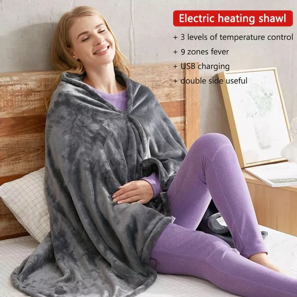 USB Heated Electric Shawl Blanket