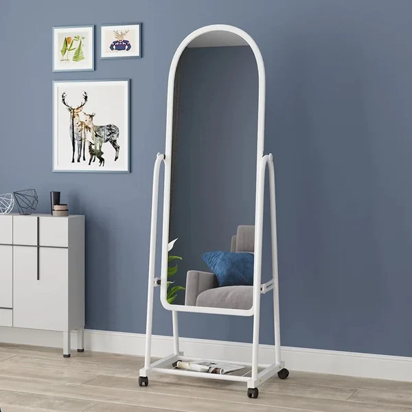Arch Full-Length Dressing Mirror with Storage Stand