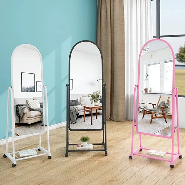 Arch Full-Length Dressing Mirror with Storage Stand
